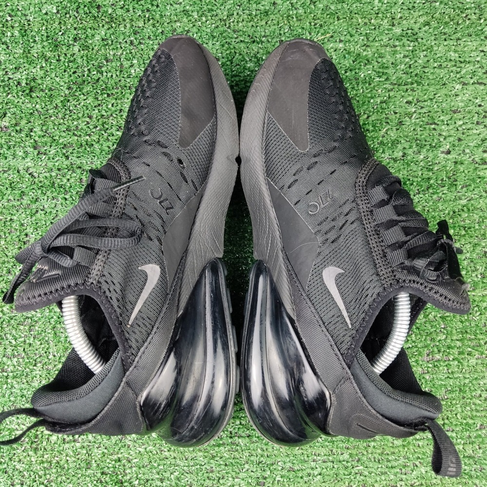 Nike Sneakers Womens 7.5 Black Air Max 270 AH6789-006 Triple Black Mesh Running - Picture 5 of 8
